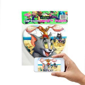 Alternative view of بازل قلب كرتون توم وجيري