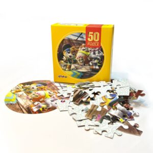 بازل الدائرة cats-50p