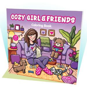 Cozy Friends Girls | Cozy Coloring Book